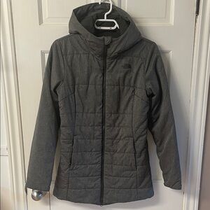 The North Face Women's Hooded Ski/Snow Jacket in Heather Gray
